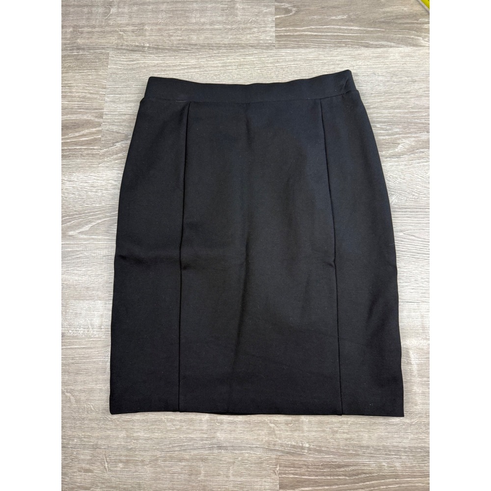 Mario Serrani Italy Womens Black Ponte Knit Pencil Skirt Size Small
